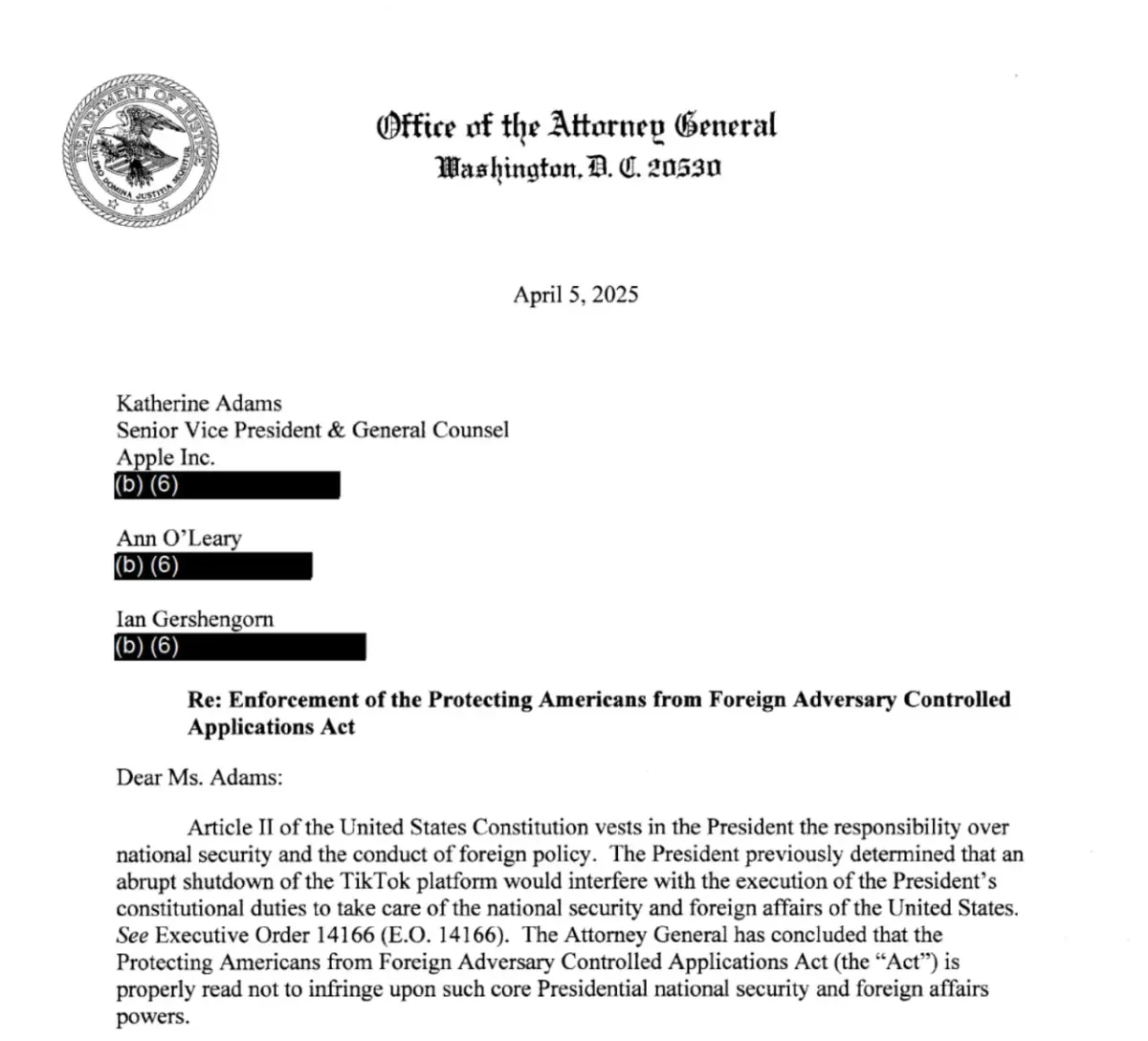 Фрагмент письма Office of the Attorney General о правоприменении, связанный с юридическими документами для SaaS и ПО Фрагмент письма Office of the Attorney General о правоприменении, связанный с юридическими документами для SaaS и ПО